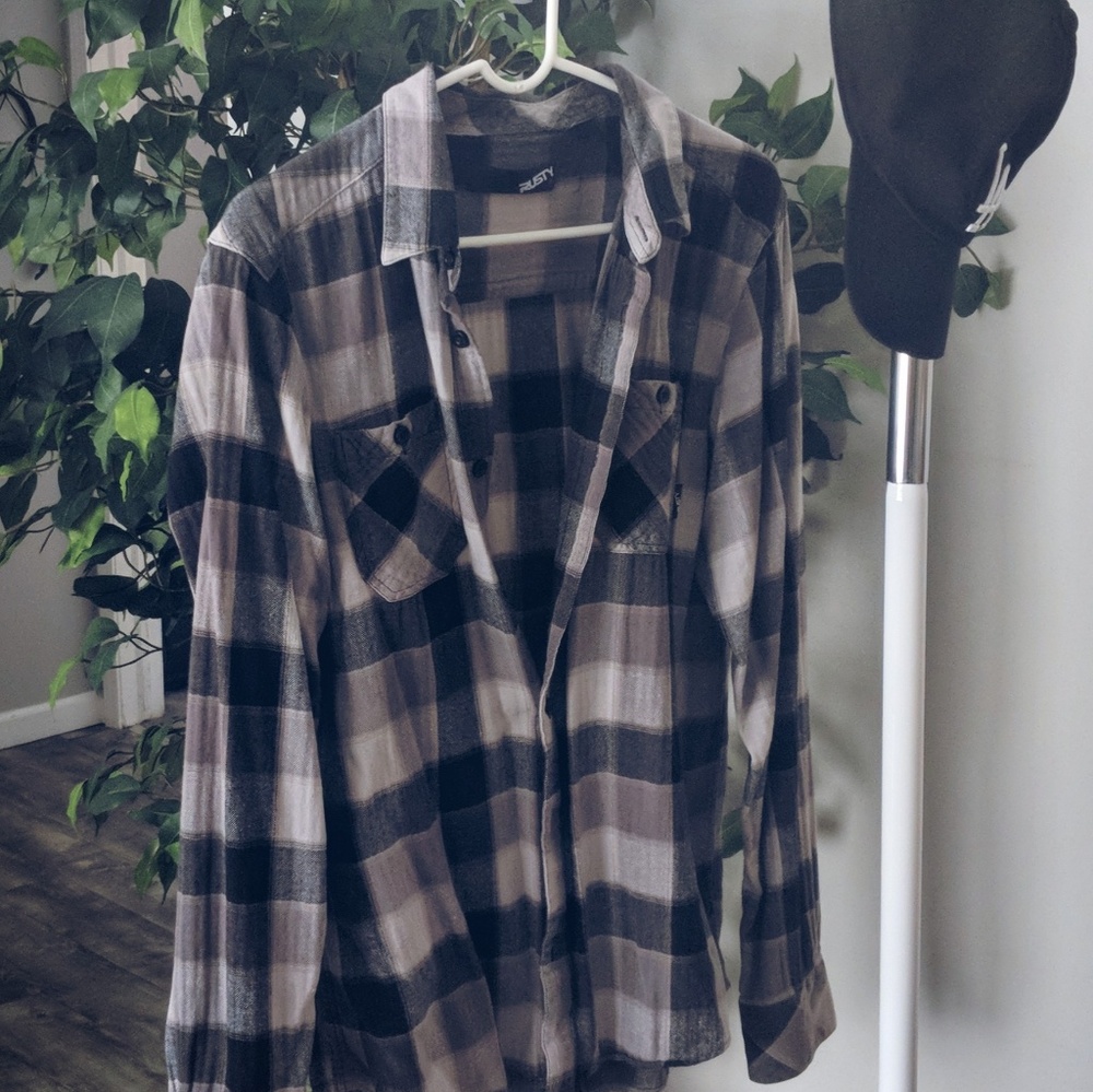 Plaid button down flannel